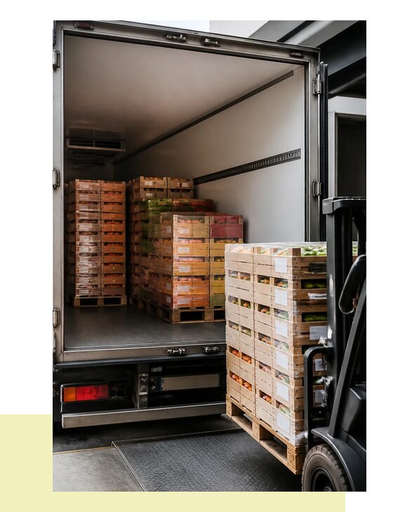 Перевозка сельхозпродукции на паллетах с доставкой в Красноуфимск